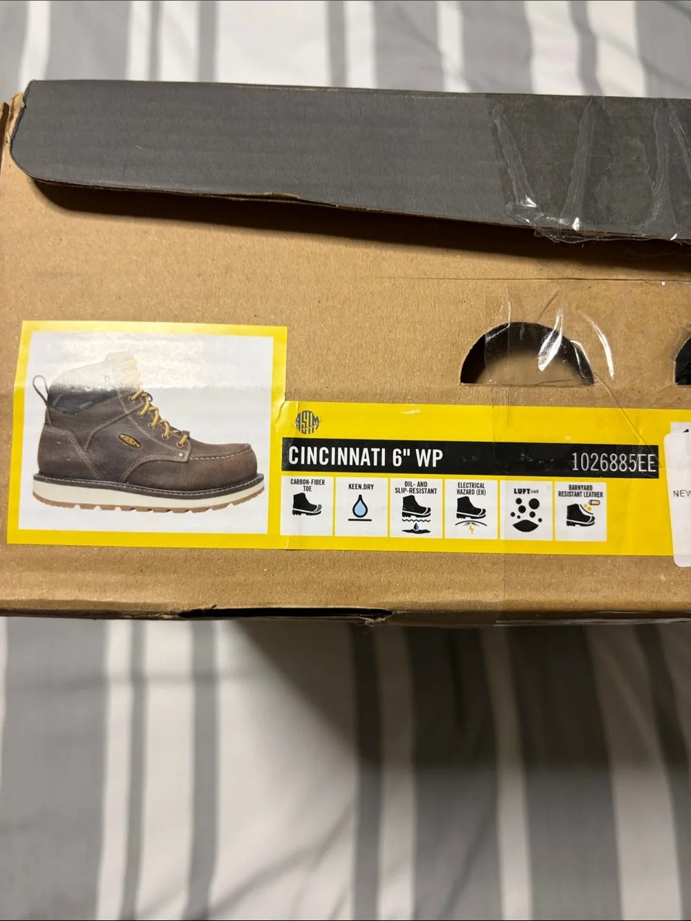 Keen Brown Leather Cincinnati Carbon-Fiber Toe 10.5 wide